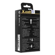 Xcell Dual USB Car Charger Black 3 in 1