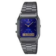Casio Vintage Grey Stainless Steel Analog Unisex Watch AQ-230GG-2ADF