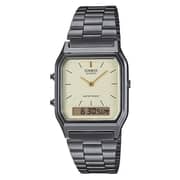 Casio Vintage Grey Stainless Steel Analog Unisex Watch AQ-230GG-9ADF