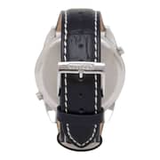 Citizen Dual Time Black Leather Analog Watch For Men AO3030-24A