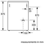 Bosch 4 Gas Burners Freestanding Cooker HGB320E50M