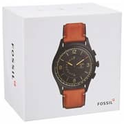 Fossil Fossil Hybrid Smartwatch Q Activist Brown Leather For Men