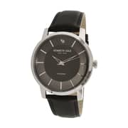 Kenneth Cole Diamond Black Leather Analog Men Watch KC15114005