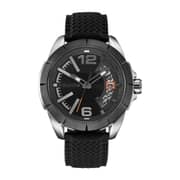 Police Banos Black Silicone Analog Men Watch 15652JSUB-02P