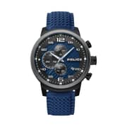 Police Bromo Blue Silicone Chronograph Men Watch 15657JSBU-03P