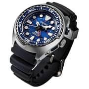 Seiko Prospex Kinetic Black Silicone Analog Watch For Men SUN065P1