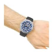 Seiko Prospex Kinetic Black Silicone Analog Watch For Men SUN065P1