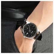 Seiko Classic Black Leather Analog Watch For Men SUR215P1