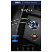 WIWU PC100 PD 36W Car Charger Black