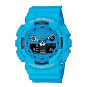 Casio G Shock Blue Polymer Men Analog/Digital Watch GA-100RS-2A