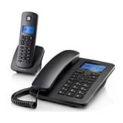 Motorola C4201 Corded Phone With Cordless Handset Black