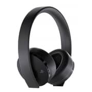 PS4 Wireless Stereo Gold Headset Black + Fortnite Voucher