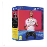 PS4 Dual Shock Wireless Controller Black + Fifa-20 Game