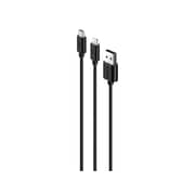 Oraimo 2In1 Micro USB & Lightning Cable 1m Black