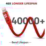 Promate USB-C To Lightning 1.2m Red