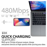 Promate USB-C To Lightning 1.2m White