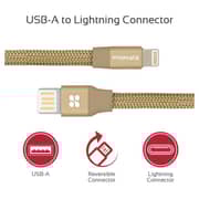 Promate Lightning Cable 1.2m Gold