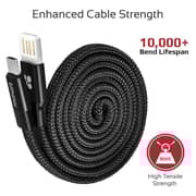Promate USB-A To Type C Cable 1.2m Black