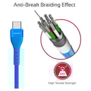 Promate USB-A To Type C Cable 1.2m Blue