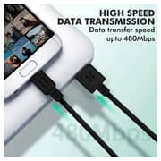 Promate USB-A To Micro-USB Cable 2m Black