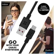 Promate USB-A To Micro-USB Cable 2m Black