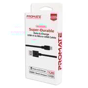 Promate USB-A To Micro-USB Cable 2m Black