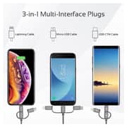 Promate TRIO2 6In1 Charger Cable1.2m Grey