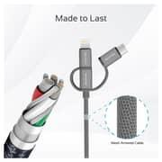 Promate TRIO2 6In1 Charger Cable1.2m Grey