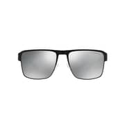 Emporio Armani Black Metal Men EM-2066-3001Z3-57 Sunglasses