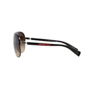 Prada Brown Metal Unisex PS-56MS-5AV6S1-65 Sunglasses