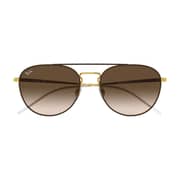 RayBan RB3589-905513-55 Brown/Gold Metal Unisex Sunglasses