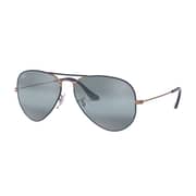RayBan RB3025-9156AJ-58 Dark Blue/Bronze Copper Metal Unisex Sunglasses
