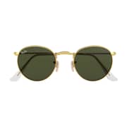 RayBan RB3447-001-53 Gold/Green Metal Unisex Sunglasses