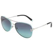 Tiffany Light Blue/Silver Metal Women TF-3066-60019S-62 Sunglasses