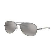 RayBan RB8301-004/N8-59 Silver Metal Polarized Men Sunglasses
