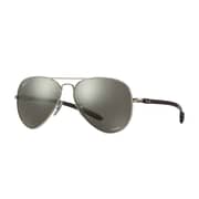 RayBan RB8317CH-003/5J-58 Silver Metal Polarized Men Sunglasses