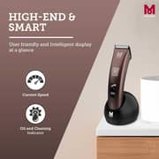 Moser 1888-0151 Li+Pro2 Professional Cord/Cordless Hair Clipper Deep Metallic Burgundy