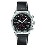 Hugo Boss Aero Black Leather Men Watch 1513770