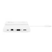 Dicota D31729 9-In-1 Type C Portable Docking With HDMI White