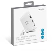 Dicota D31729 9-In-1 Type C Portable Docking With HDMI White