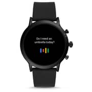 Fossil FTW4025 The Carlyle Gen 5 44mm Black Silicon Smartwatch
