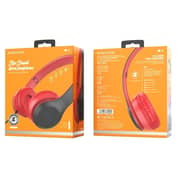 Borofone BO5 Star Sound Wired Headphones with Mic Black/Red