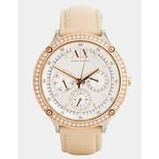 Armani Exchange Capistrano Nude Leather Women Watch AX5413