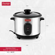 Prestige Stainless Steel Rice Cooker 1.2 Ltr - PR7501