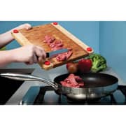 Dreamfarm DFMCB4519 Chobs Non-Slip Chopping Board Feet Red/Green