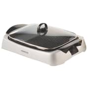 Kenwood Electric Open Flat Grill With Glass Lid Health Grill 2000 W, Silver, HG266.