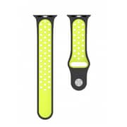 BeHello Premium Silicone Strap 42/44mm For Apple Watch Black/Green