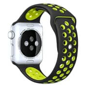 BeHello Premium Silicone Strap 42/44mm For Apple Watch Black/Green