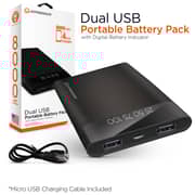 HyperGear Universal Dual USB Portable LED Power Bank 8000mAh
