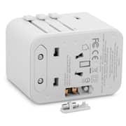 Moshi MSHI-L-022156 World Travel Adapter with USB-C Port White